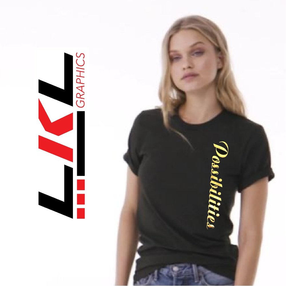 Possibilities, Short Sleeve T-Shirt, Unisex, Black, Size XL, NEW WITH TAG - Picture 2 of 6